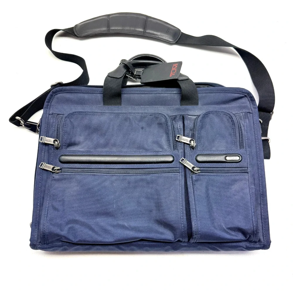 TUMI 26114D4 Briefcase Navy Blue Business Bag